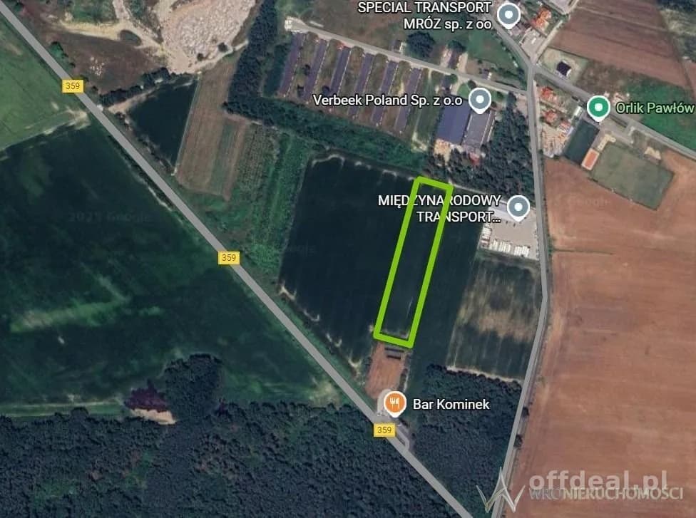 Działka inwestycyjna 1,5 ha z dostępem do mediów
