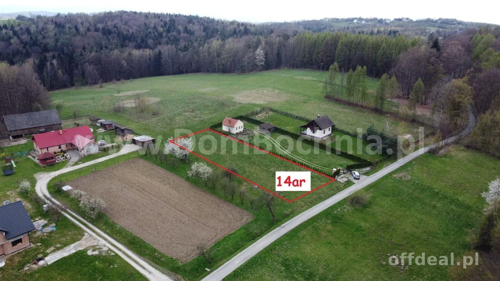 Działka 14ar obok rezerwatu Lipnica Górna