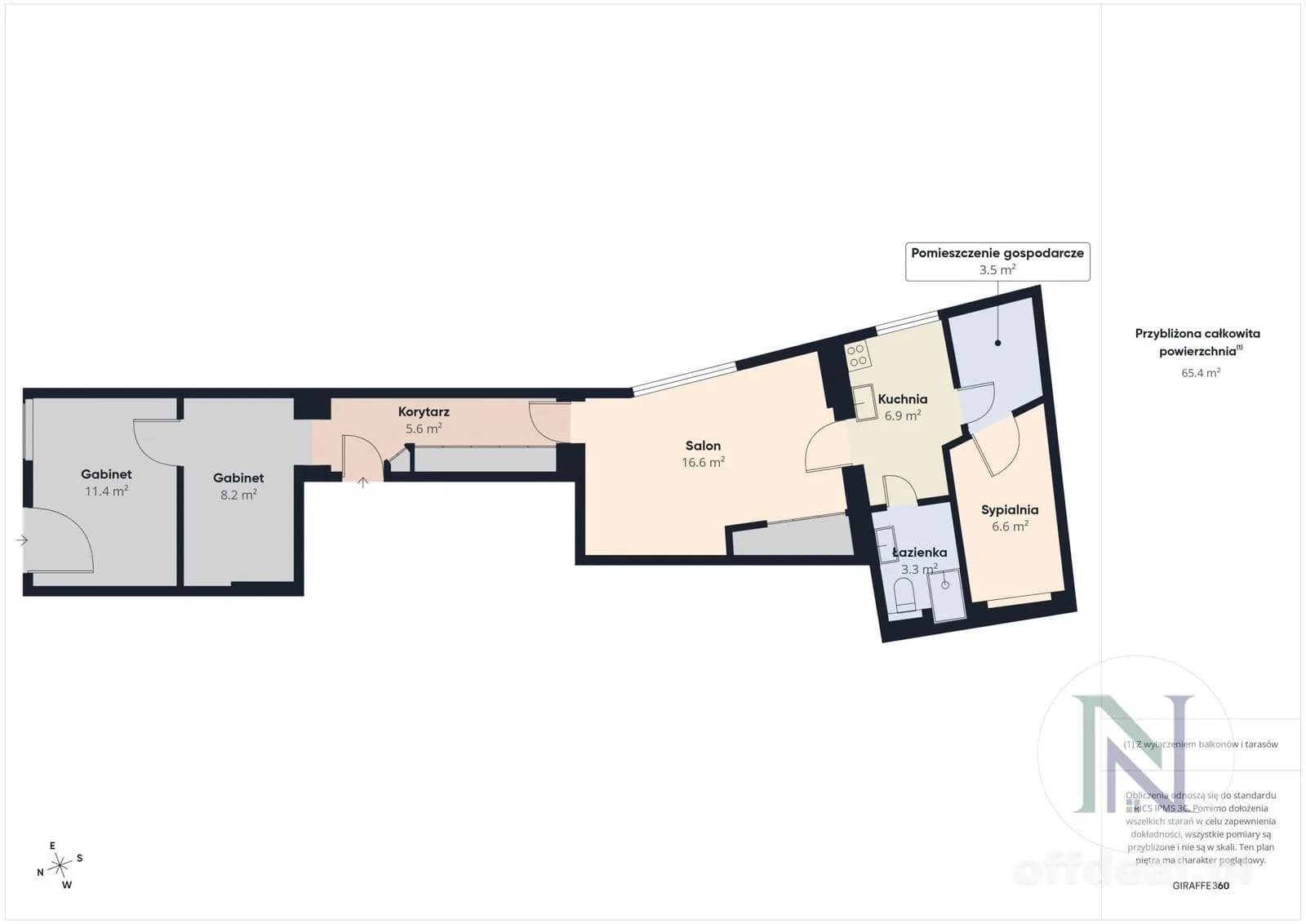 Фото 5: Квартира, 4 кімнати, 48 m², Wrocław