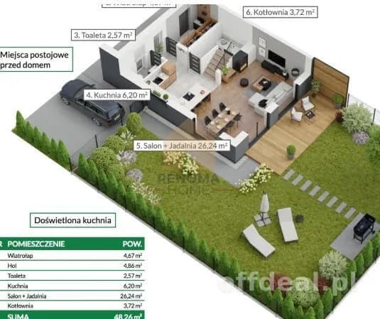 4-Zimmer Haus zum Verkauf in Krzyżowice, Wierzbica | 105 m²