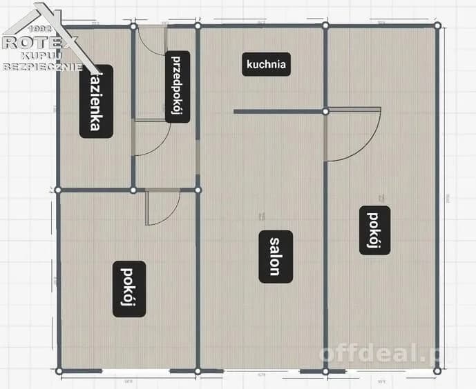 3-room apartment for sale in Przyborów | 58.3 m²