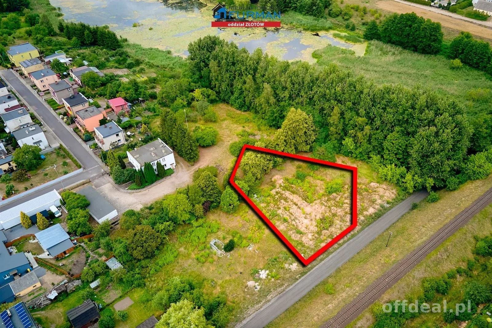 DZIAŁKA BUDOWLANA NA SPRZEDAŻ, JEZIORO. ZŁOTÓW