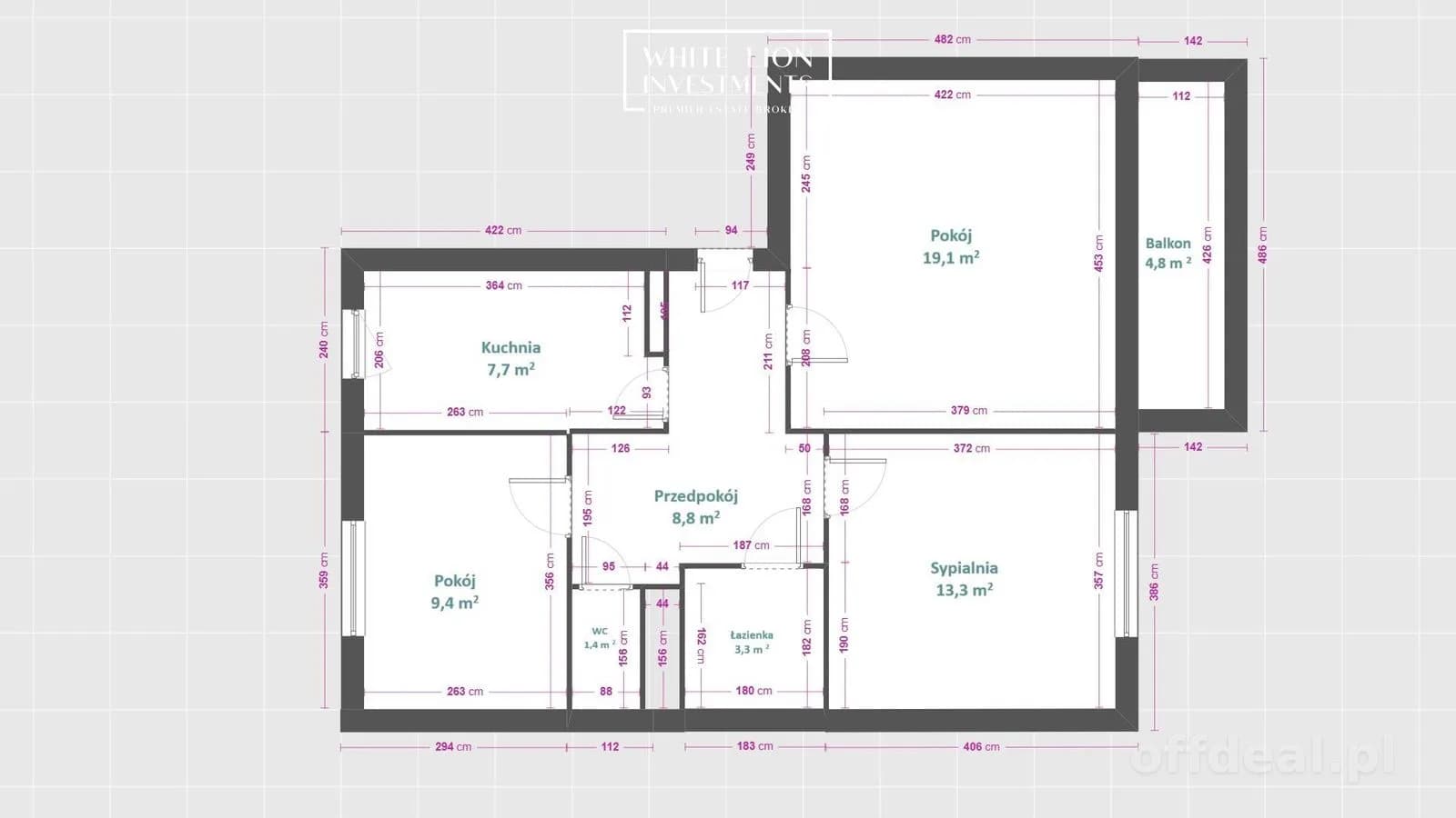 appartement à vendre à Warszawa, Włochy, Okęcie | 3 pièces | 63 m²