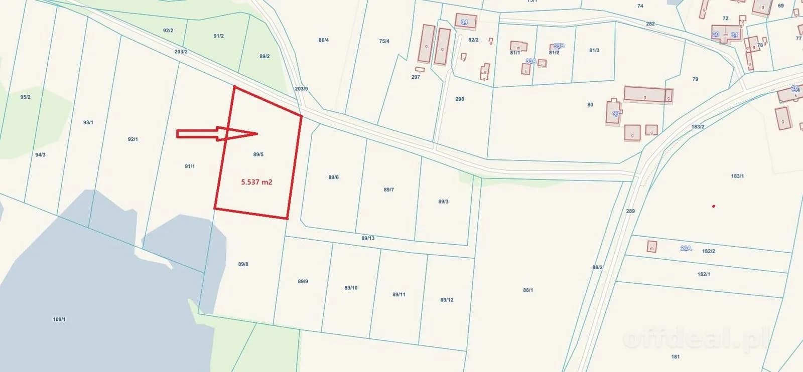 Grundstück zum Verkauf in Stojkowo | 5.537 m²