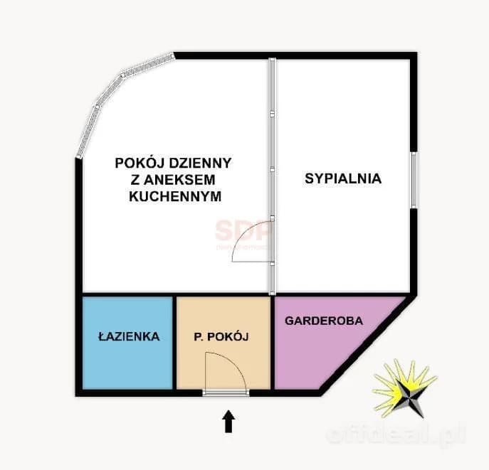 Apartament w sercu miasta | 59,1m2 | 2 pokoje
