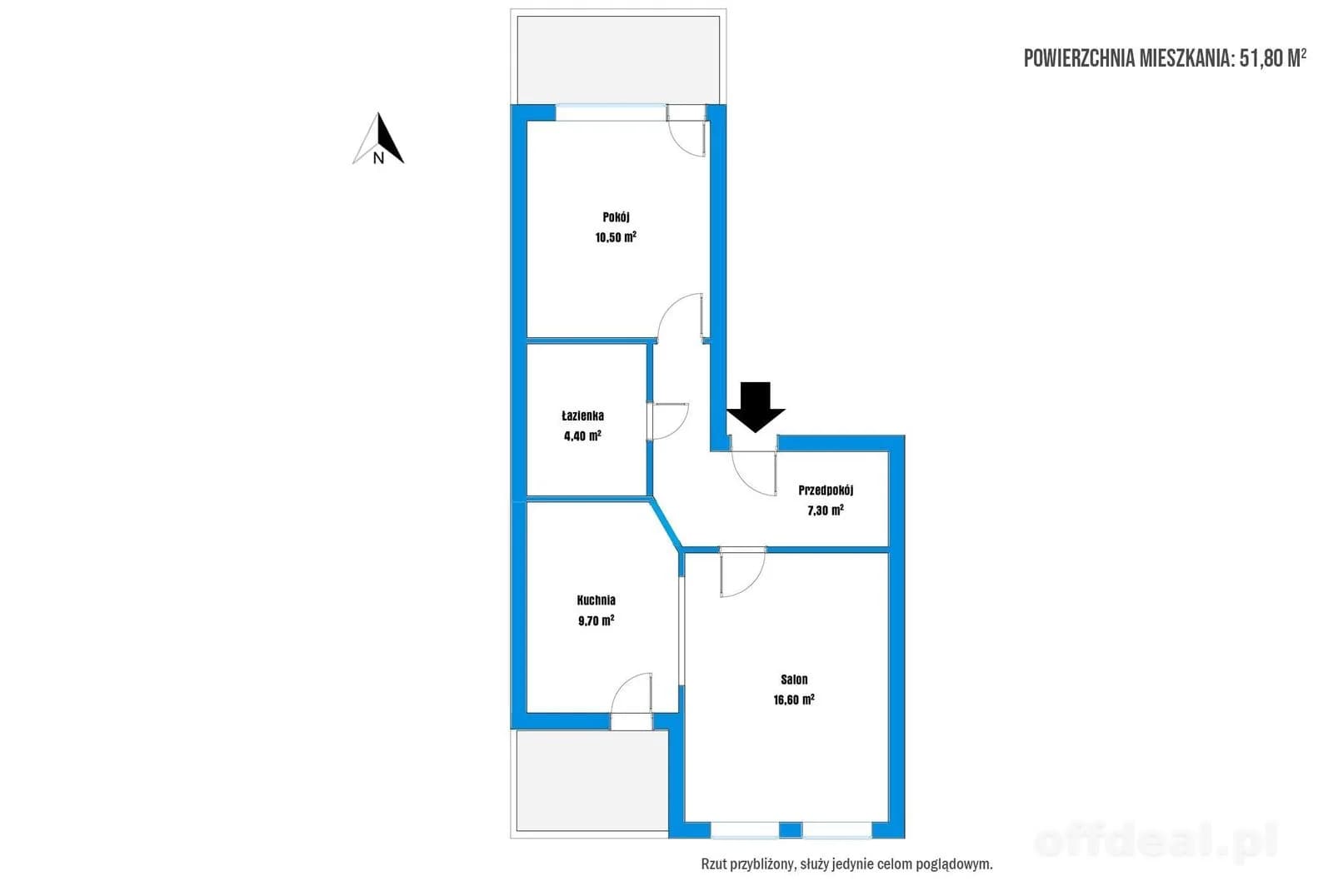 appartement à vendre à Kołobrzeg, Starówka | 2 pièces | 51,8 m²