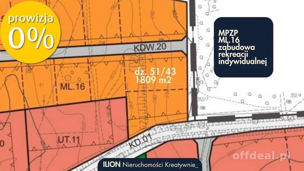 Harsz | działka budowlana 1809 m2 | MPZP