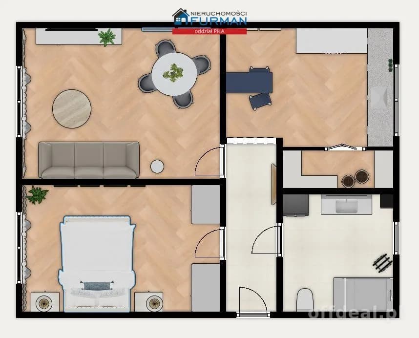 appartement à vendre à Dębogóra | 2 pièces | 53,26 m²