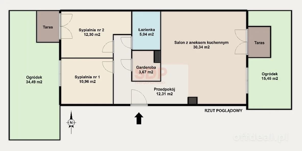 3-pok.|2 ogródki|przy parku|Port Popowice