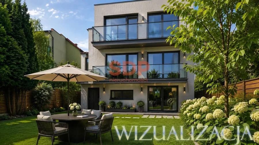 Wrocław Złotniki - bliźniak z ogrodem blisko parku