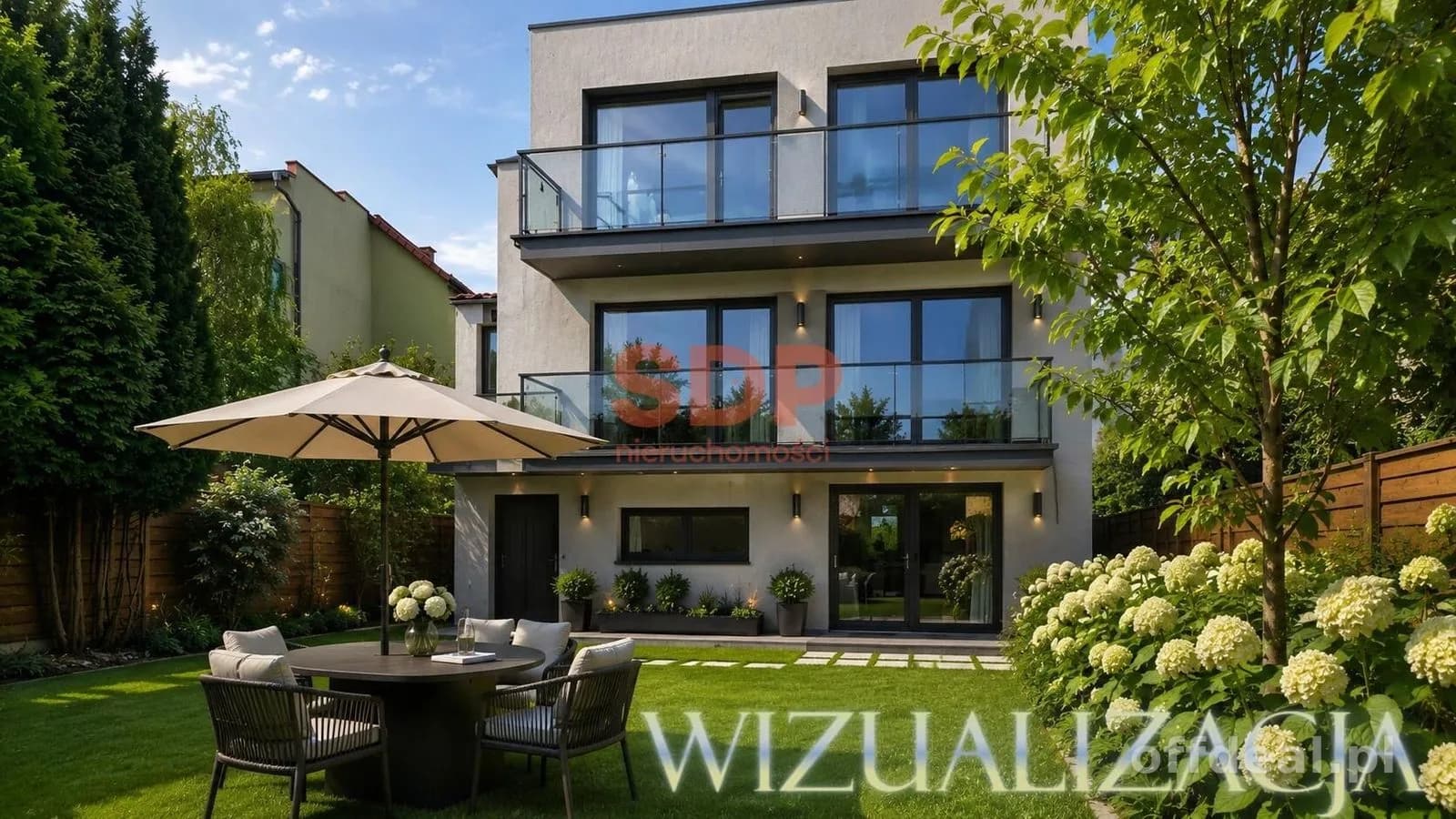 Wrocław Złotniki - bliźniak z ogrodem blisko parku