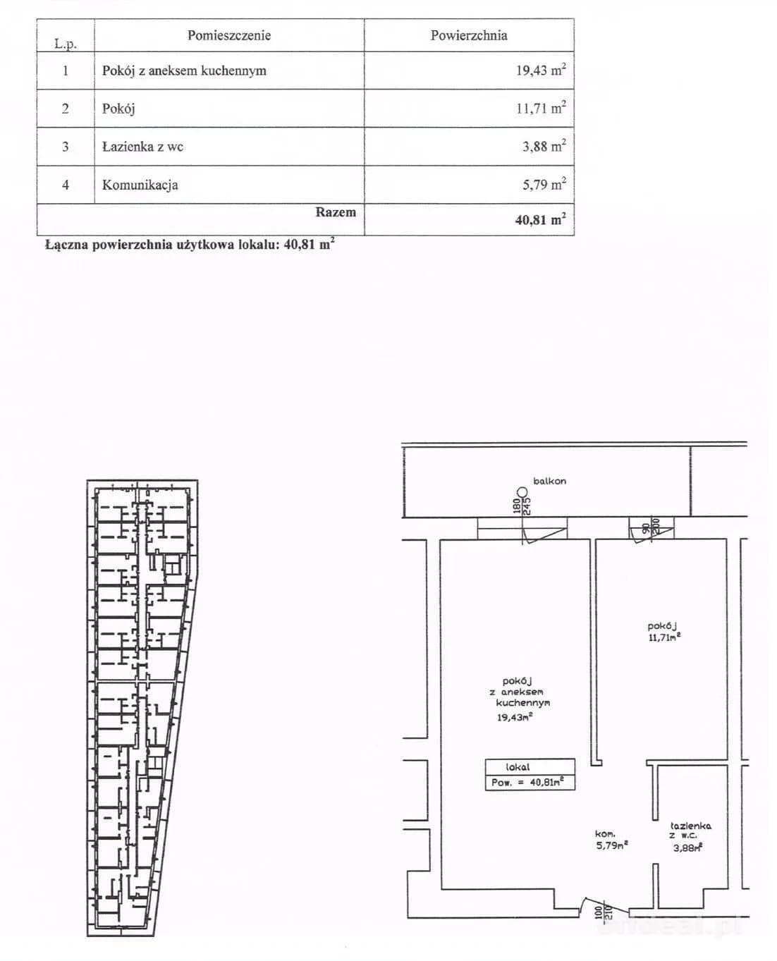 2-Zimmer Wohnung zum Verkauf in Kołobrzeg, Zachodnia | 40,81 m²