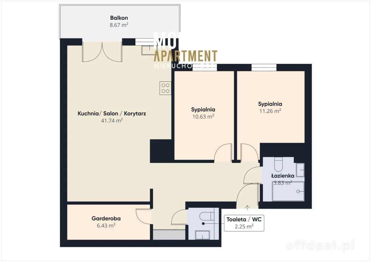 Gdańsk Przymorze! Komfortowy apartament, 15 piętro