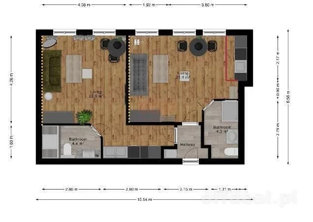 квартира на продаж у Wrocław, Stare Miasto | 2-кімн. | 60 m²