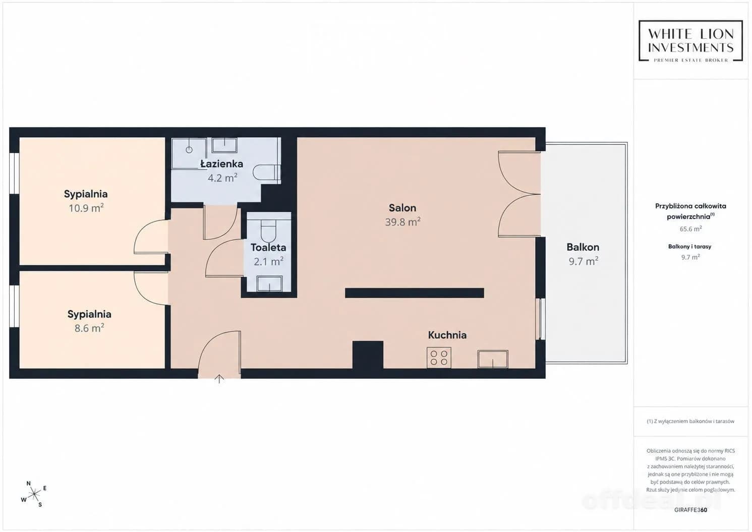 3 pokoje przy Jeziorze Czerniakowskim | 67m2 |2020