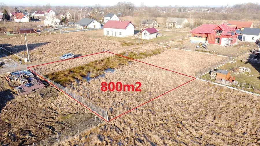 Ostrów Królewski działka budowlana 800m2