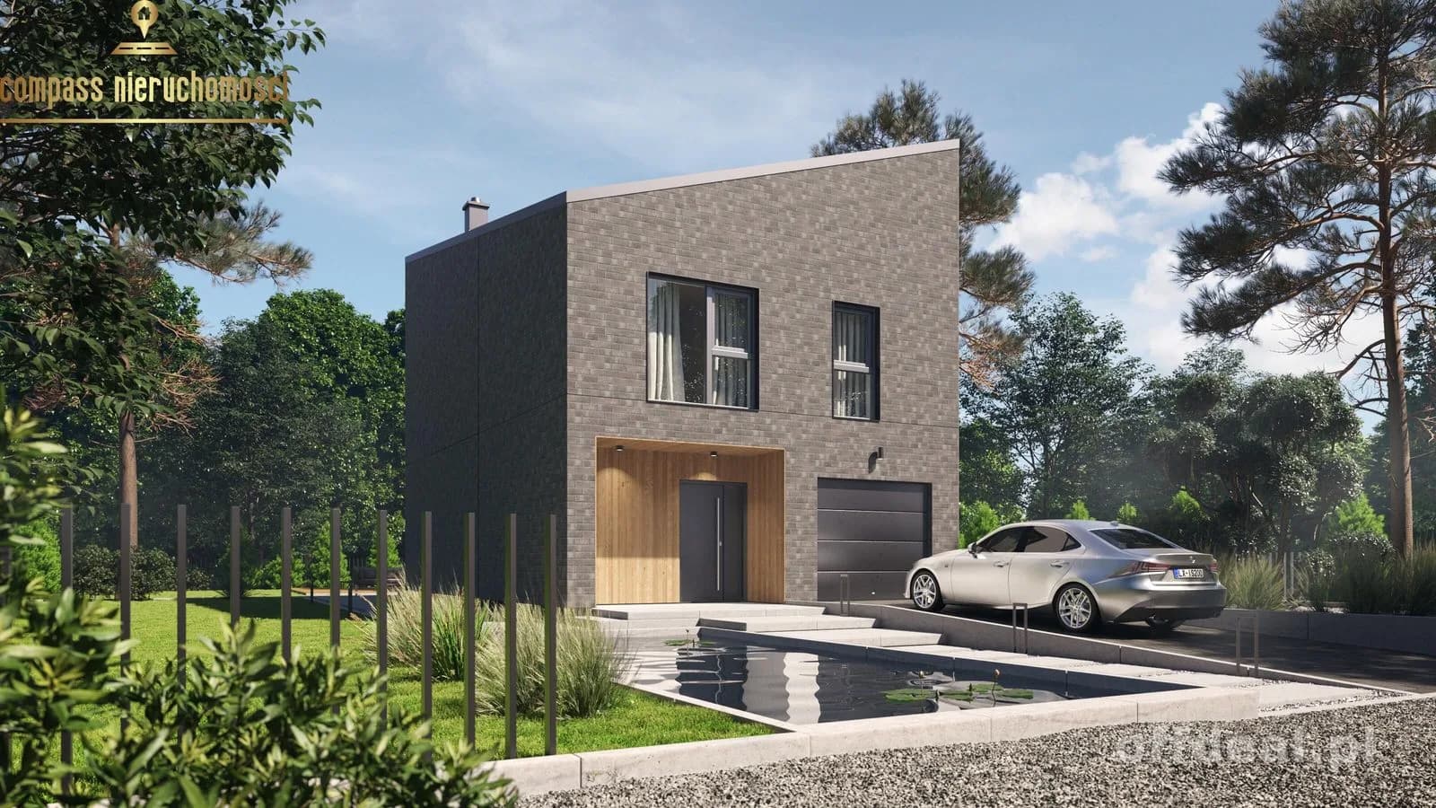 Funkcjonalny Dom Piętrowy 103,96 m² na Małą Działkę | 4 Pokoje + Garaż