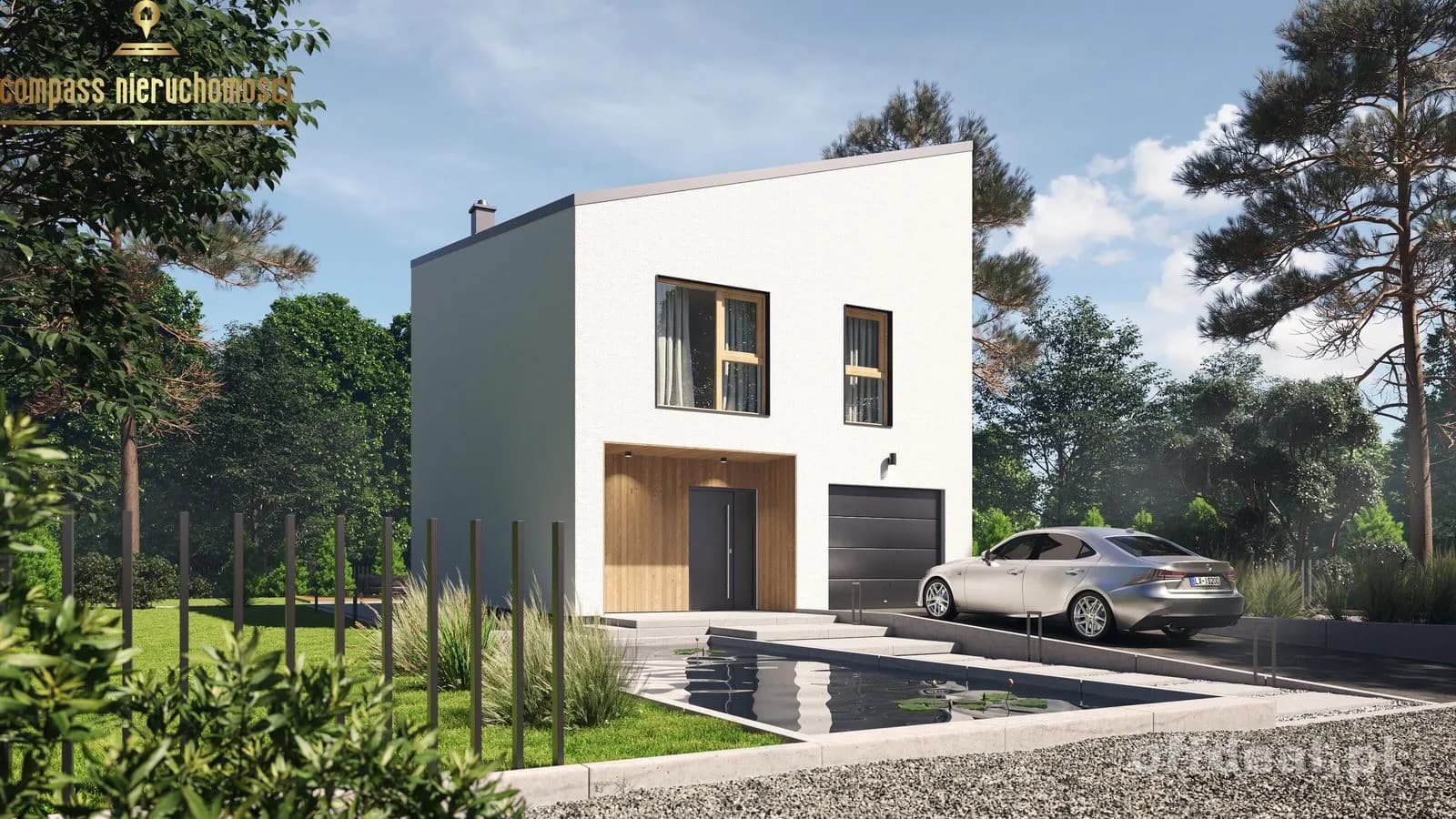 Funkcjonalny Dom Piętrowy 103,96 m² na Małą Działkę | 4 Pokoje + Garaż
