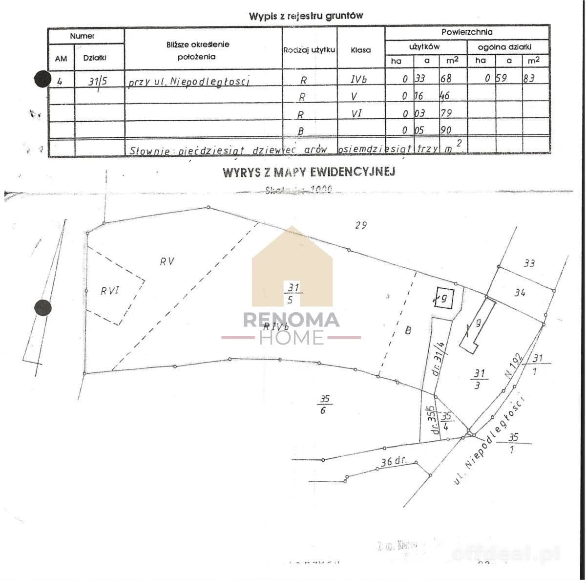 plot for sale in Wałbrzych, Podgórze | 5,983 m²