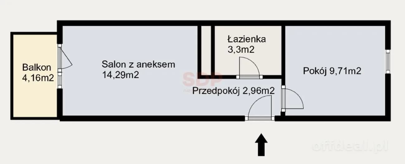 2-Zimmer Wohnung zum Verkauf in Iwiny | 30,26 m²
