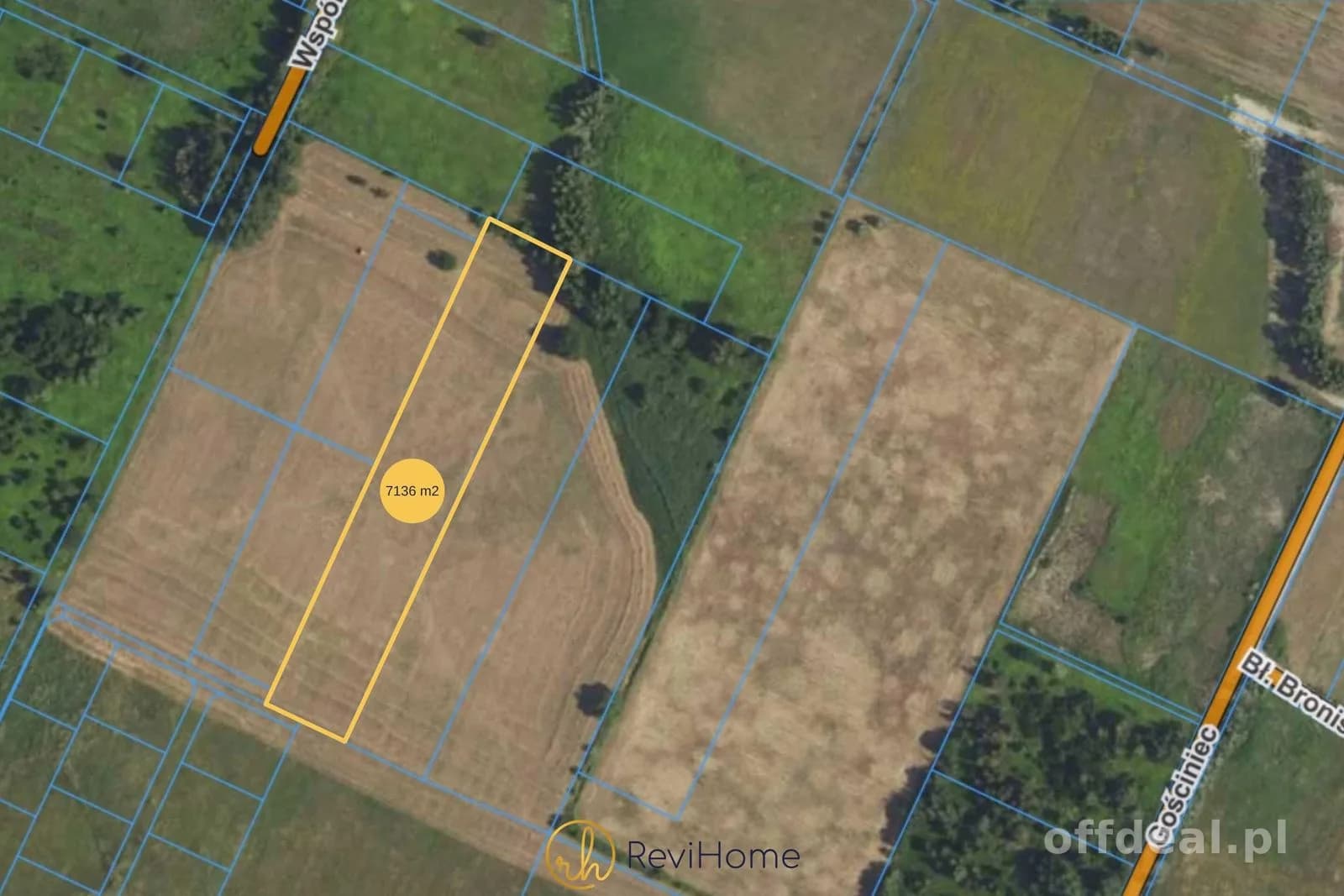 Photo 1: Plot, 7136 m², Słupno