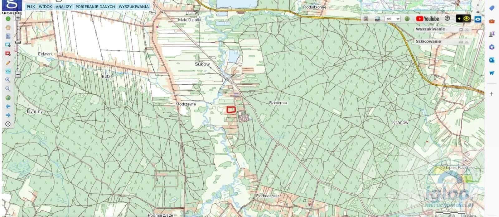 Okazja, działka budowlana 7 km od Kielc