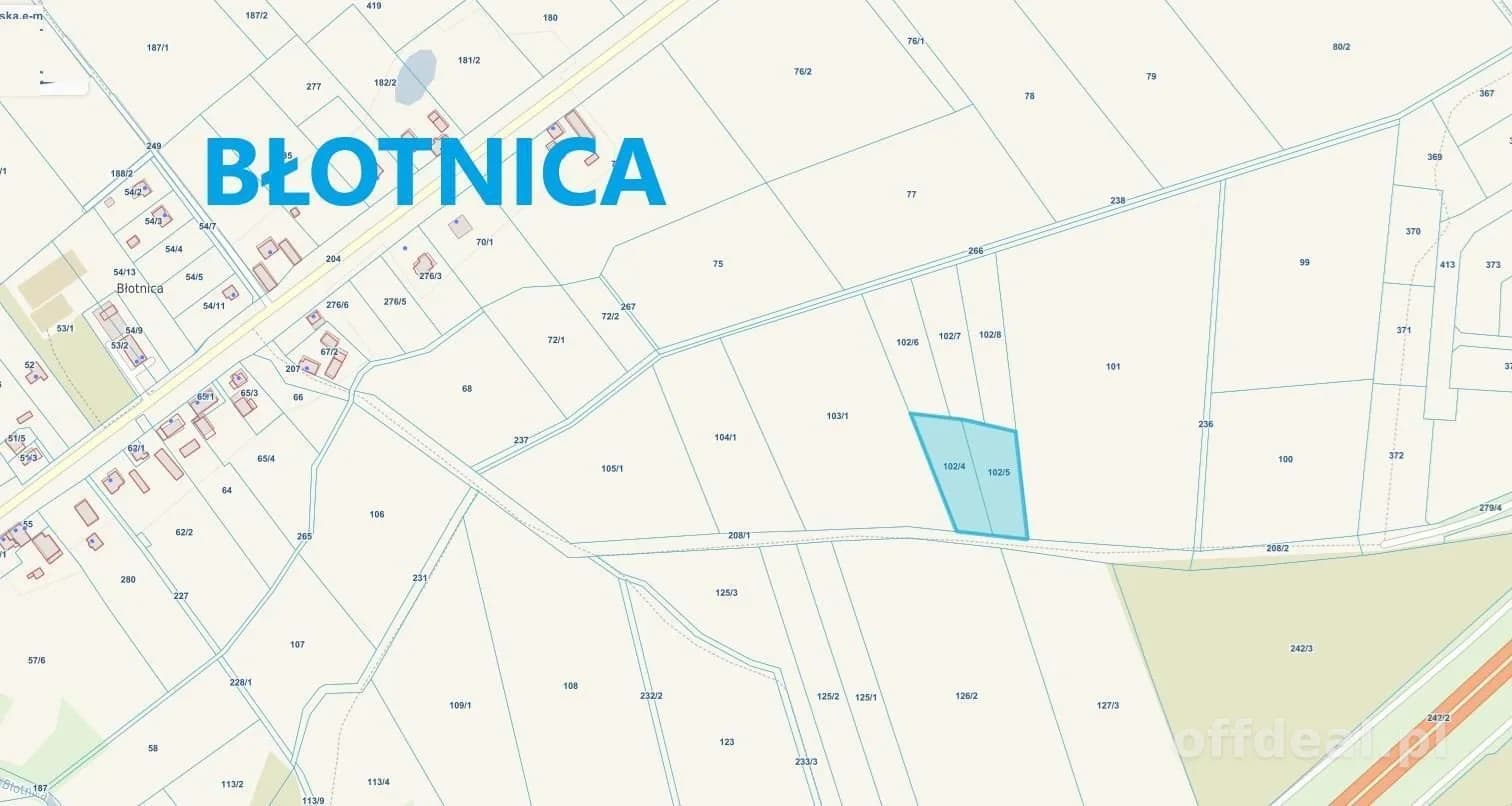 plot for sale in Błotnica | 6,000 m²