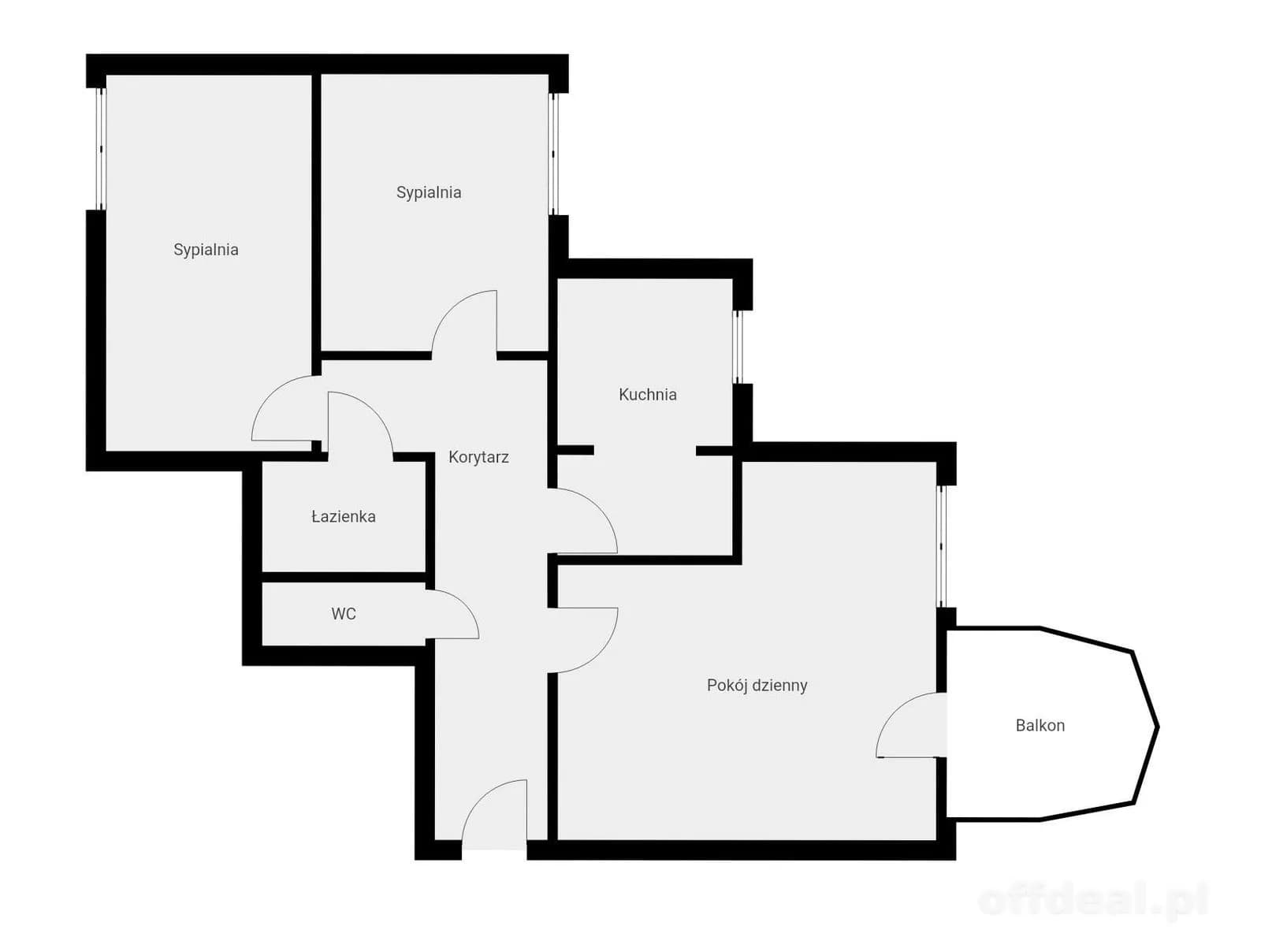 3-Zimmer Wohnung zum Verkauf in Warszawa, Nowodwory | 61 m²