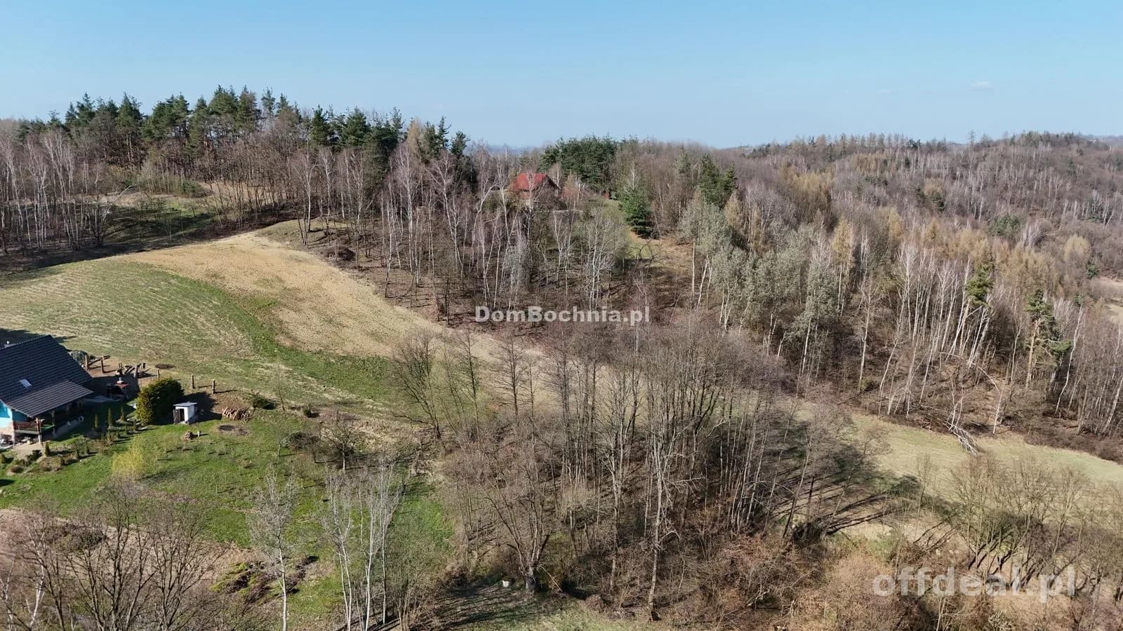 1.48ha działka widokowa Kamyk gm Łapanów