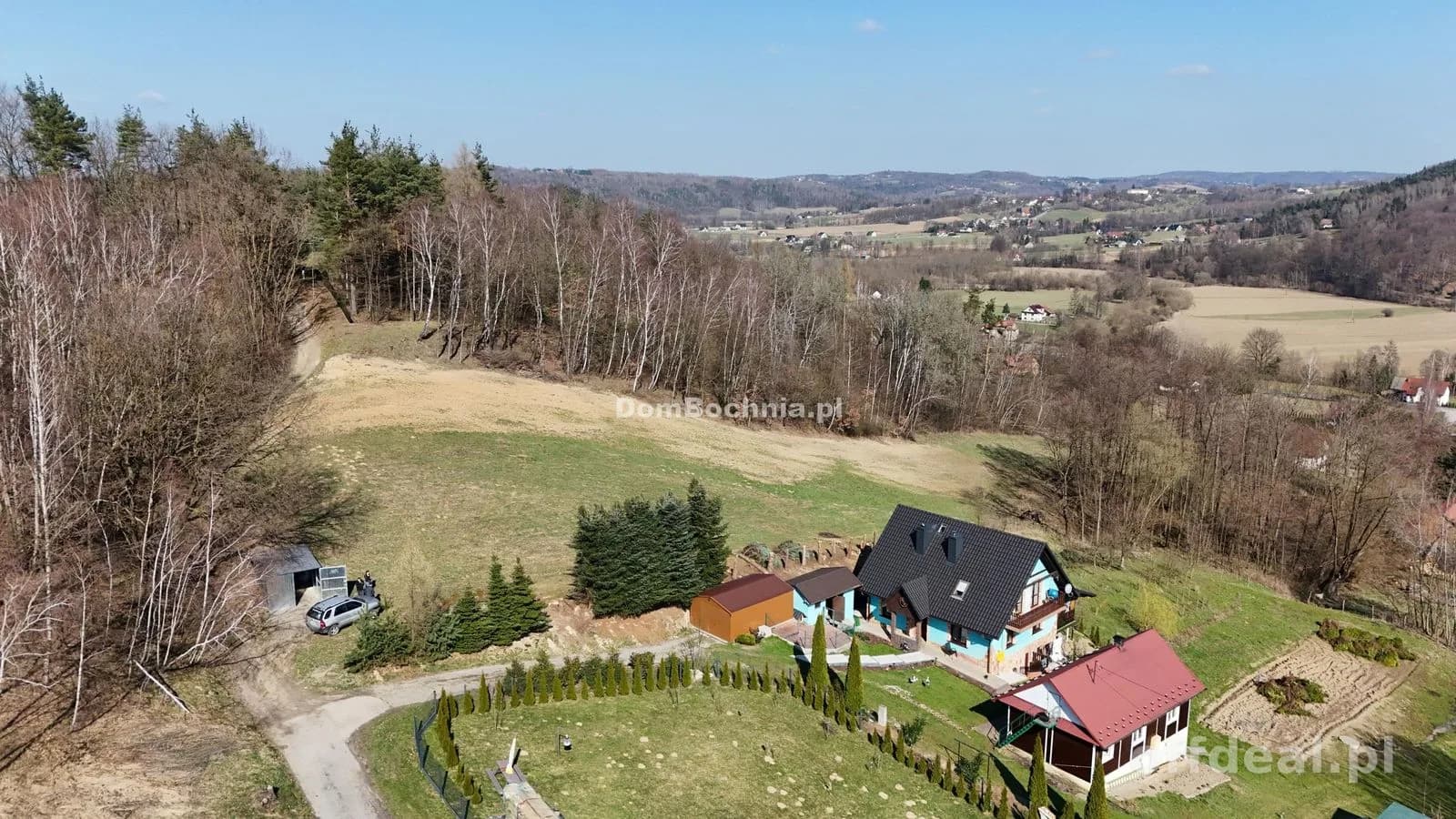 1.48ha działka widokowa Kamyk gm Łapanów