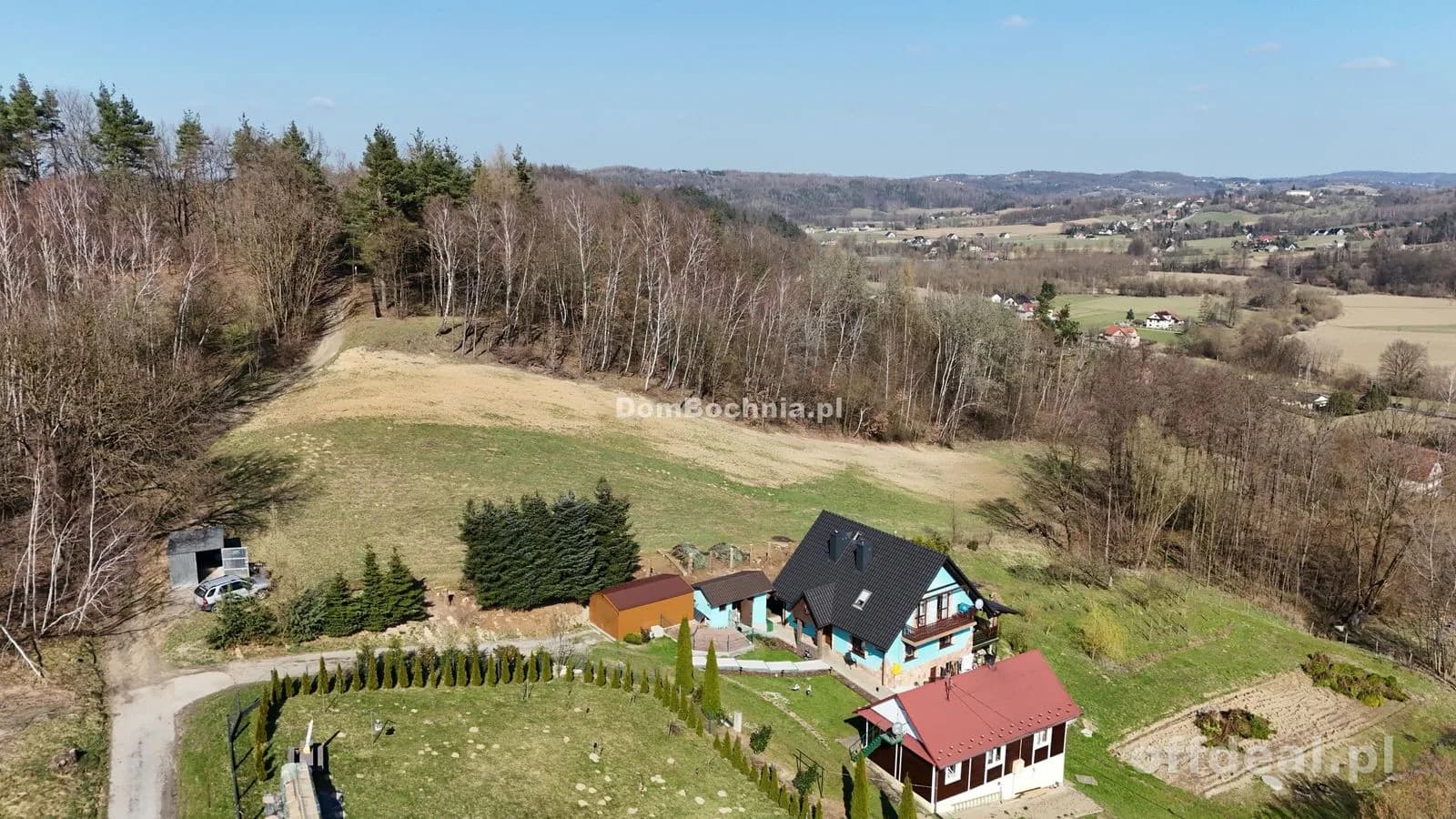 1.48ha działka widokowa Kamyk gm Łapanów
