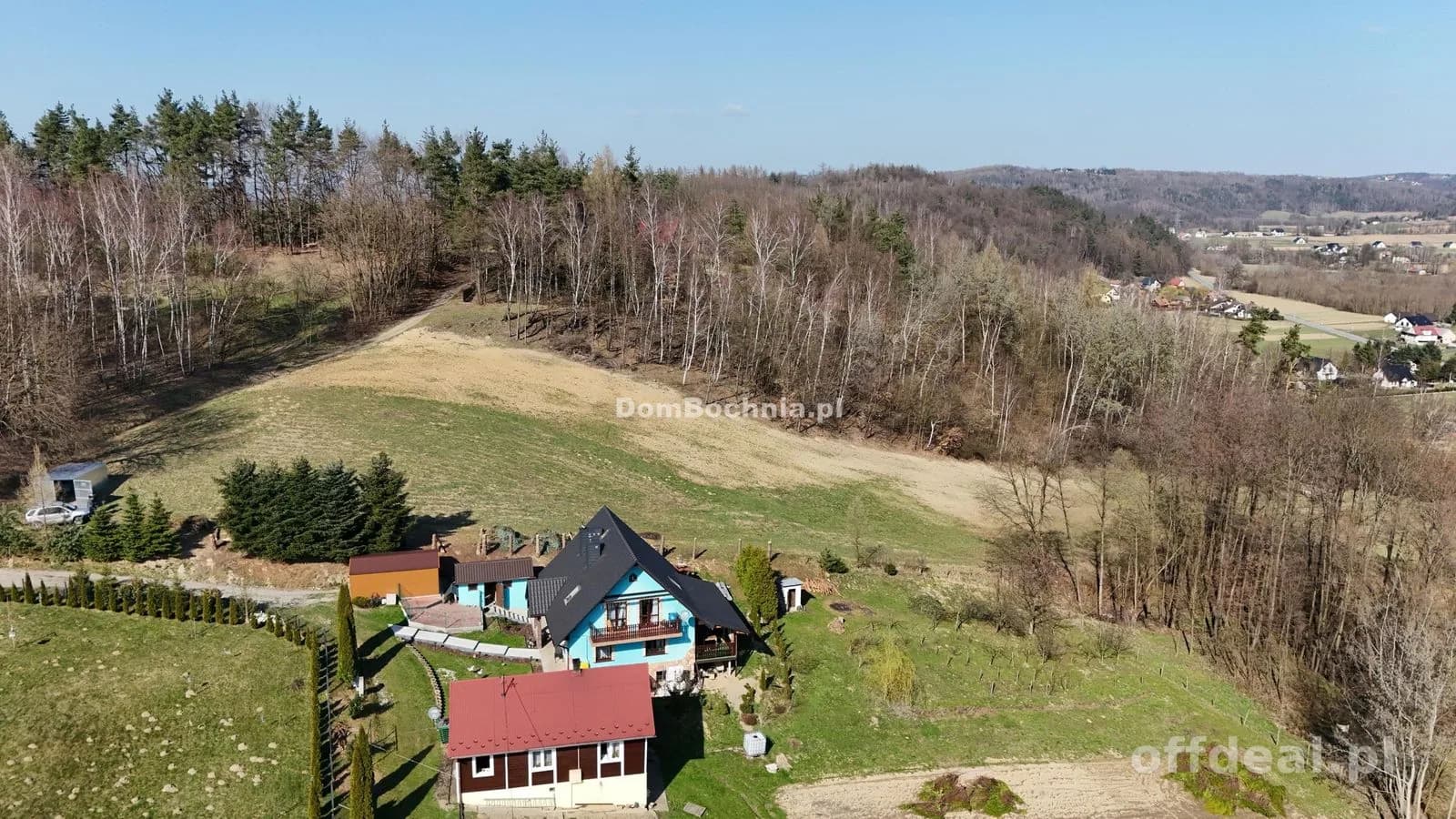 1.48ha działka widokowa Kamyk gm Łapanów