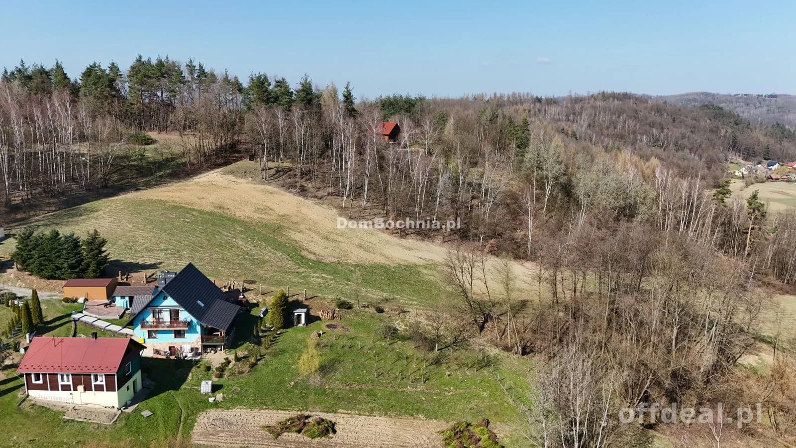 1.48ha działka widokowa Kamyk gm Łapanów