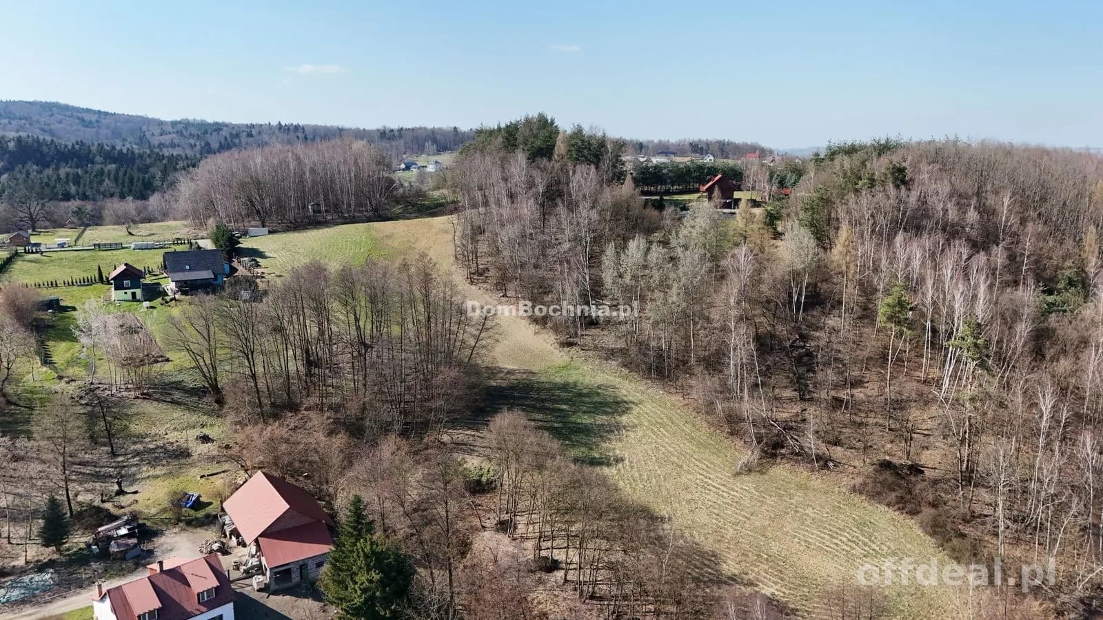 1.48ha działka widokowa Kamyk gm Łapanów