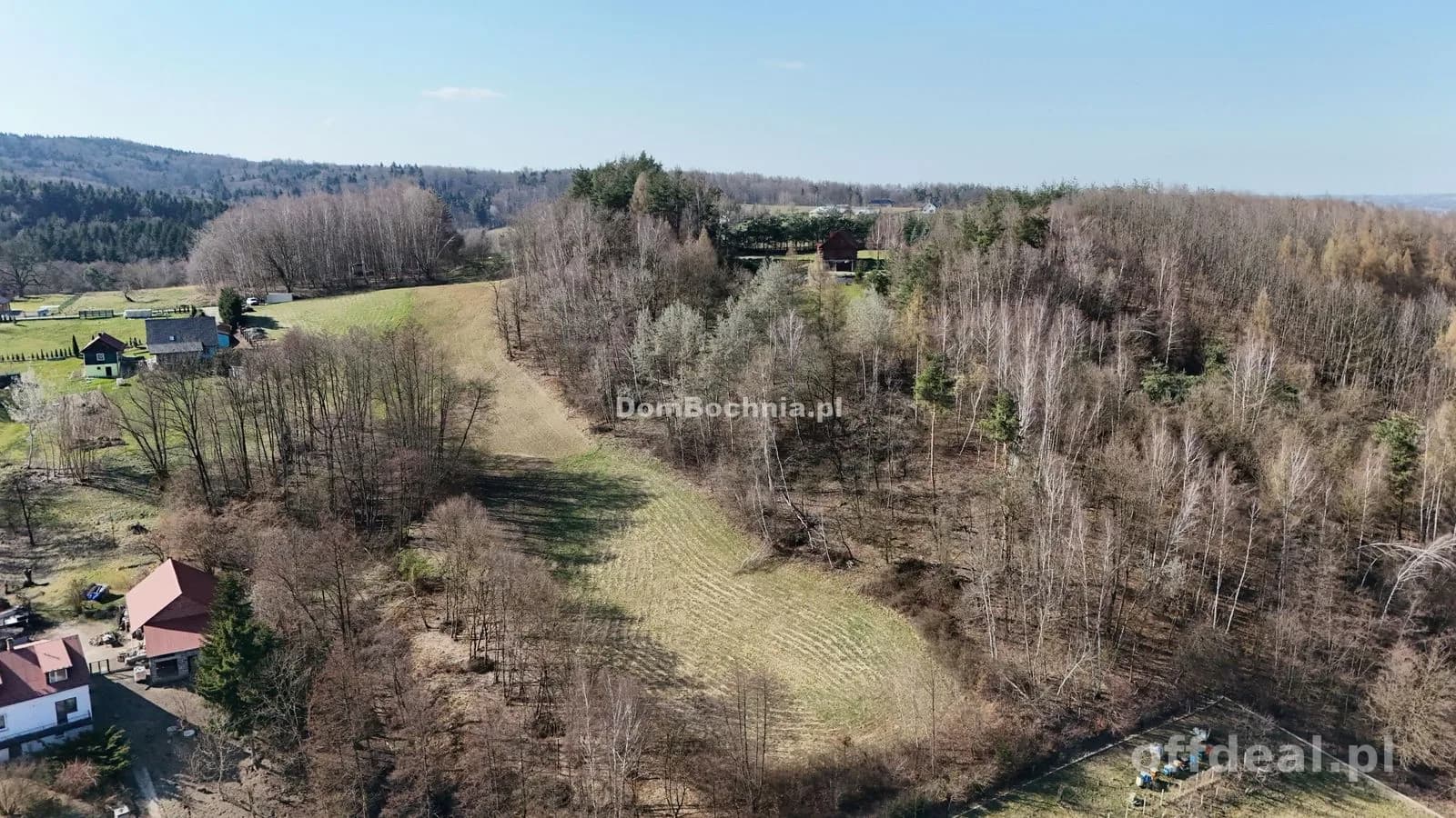 1.48ha działka widokowa Kamyk gm Łapanów