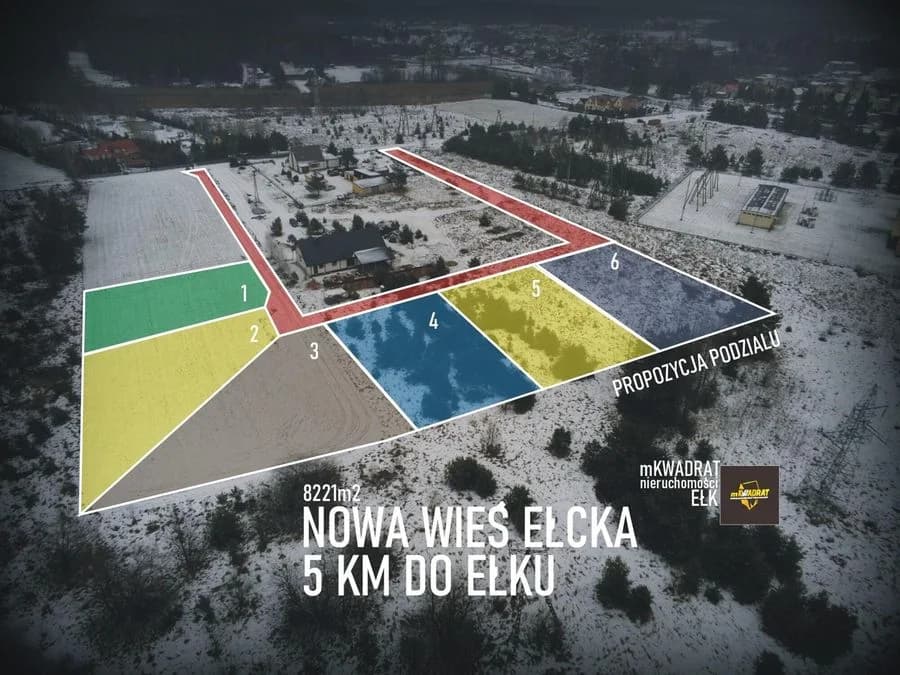 ділянка на продаж у Ełk, Nowa Wieś Ełcka | 8 221 m²