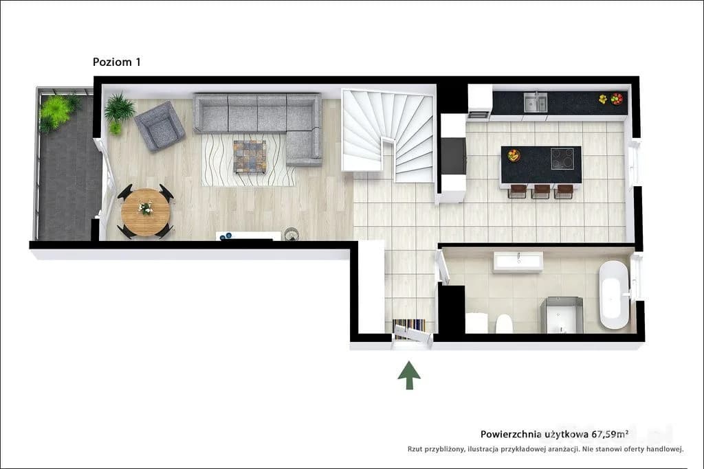 Maślice| 3 pok| balkon| garaż| wnętrze PREMIUM