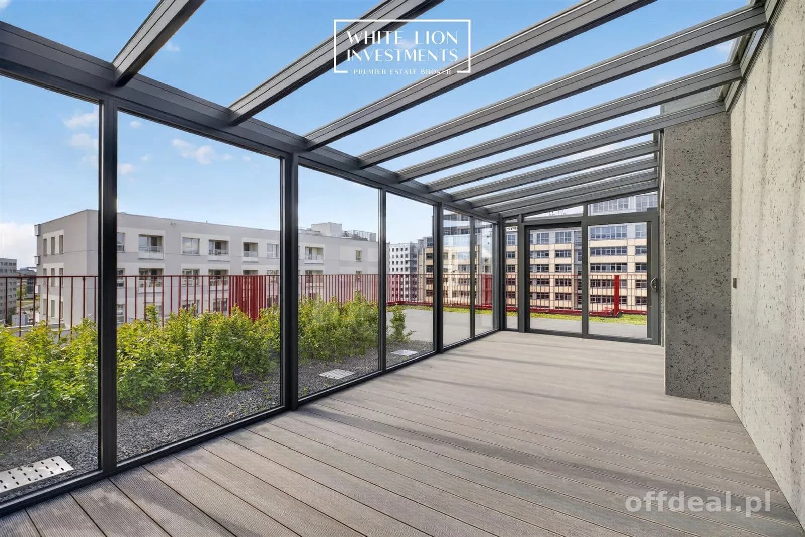 Penthouse z prywatnym ogrodem na dachu