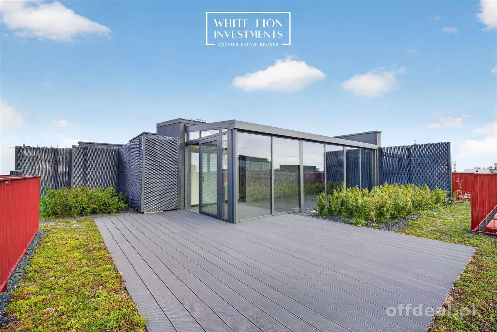 Penthouse z prywatnym ogrodem na dachu