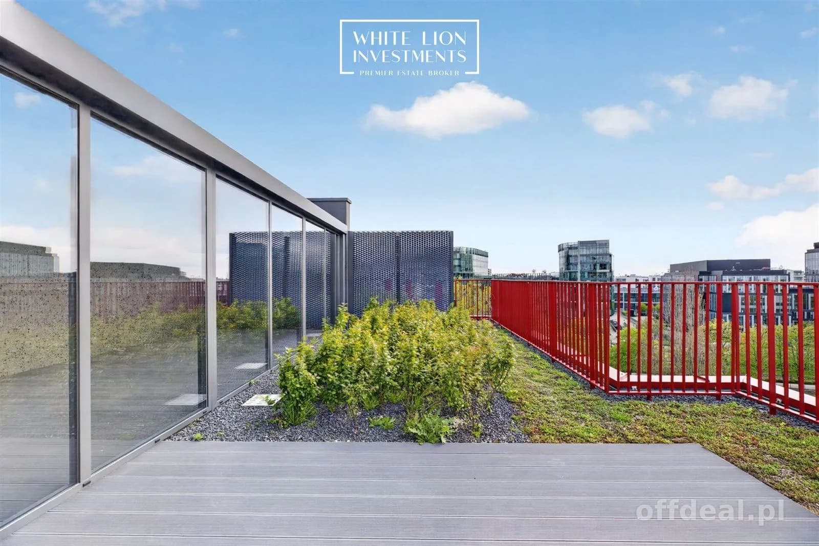 Penthouse z prywatnym ogrodem na dachu