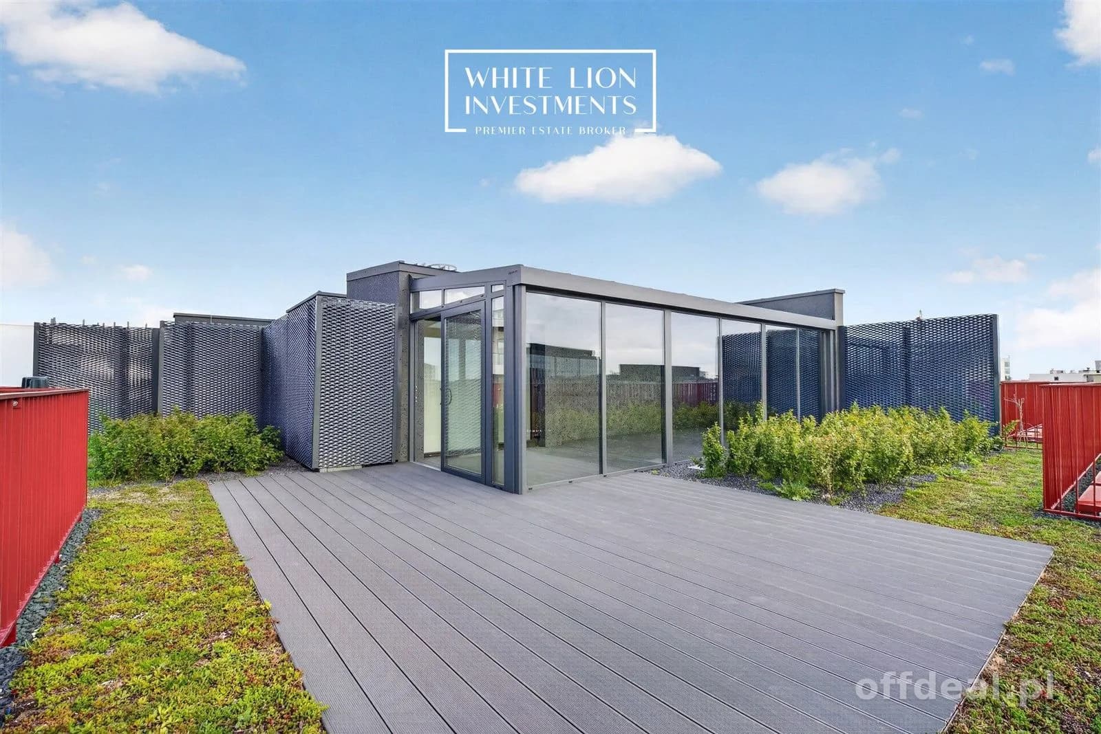 Penthouse z prywatnym ogrodem na dachu