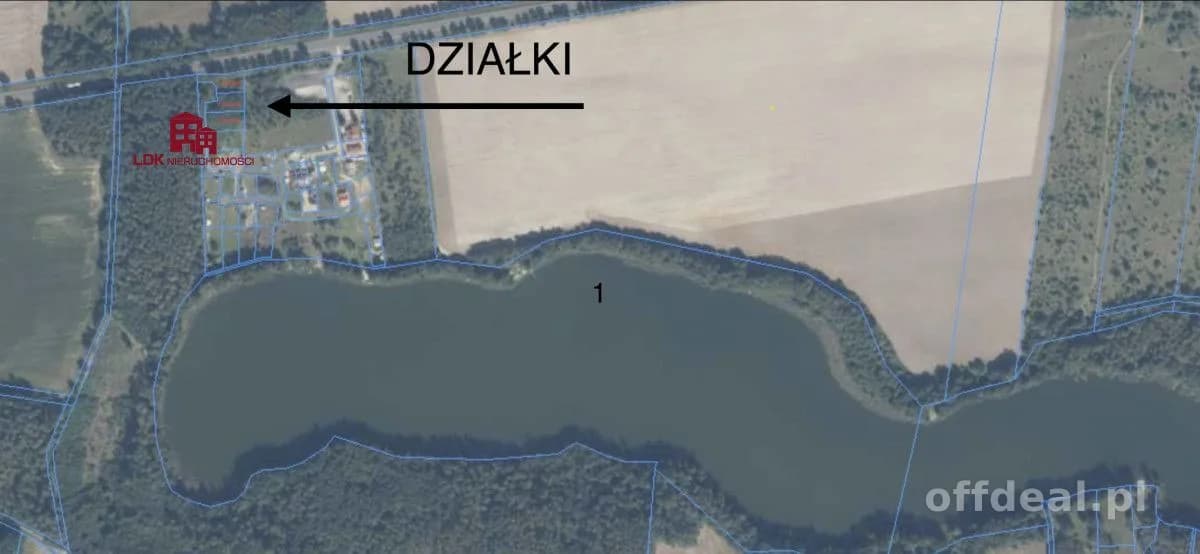 Działki przy jeziorze pod zabudowę jednorodzinną