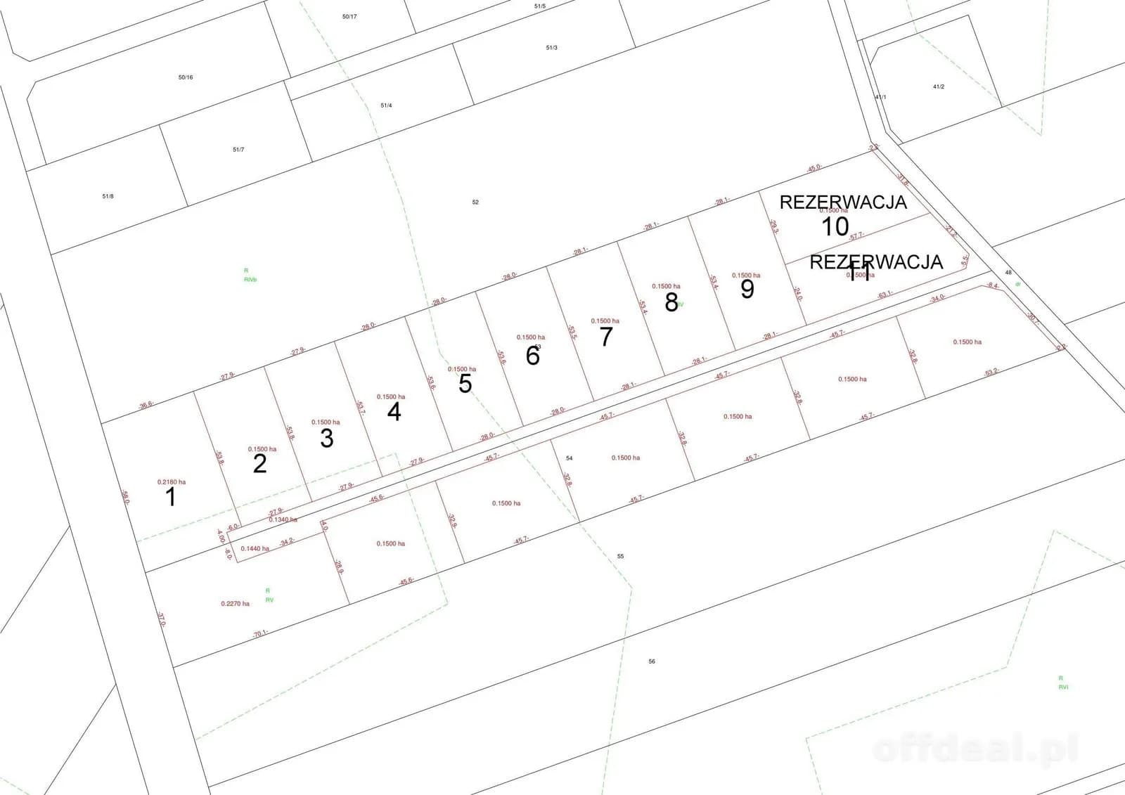 plot for sale in Zosin | 1,500 m²