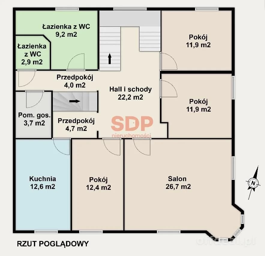Przestrzeń, której nie znajdziesz w bloku|129,7 m2|Centrum|Do negocj.