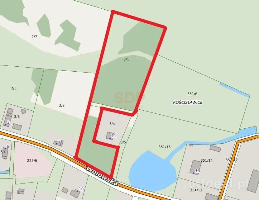 Grundstück zum Verkauf in Rościsławice | 14.708 m²