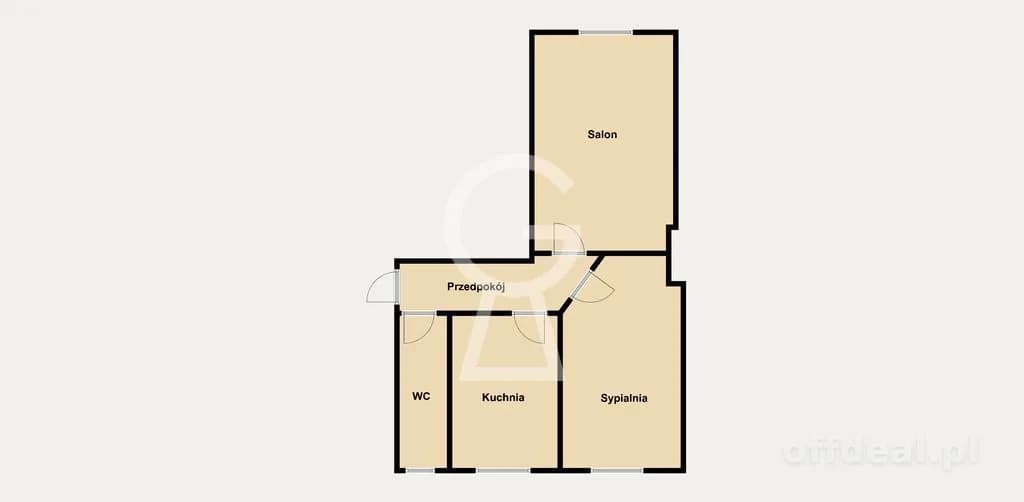 KARŁOWICE | 2 pokoje + osobna kuchnia | II piętro | 47,5 m²
