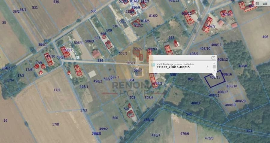 terrain à vendre à Miłoradzice | 1 118 m²