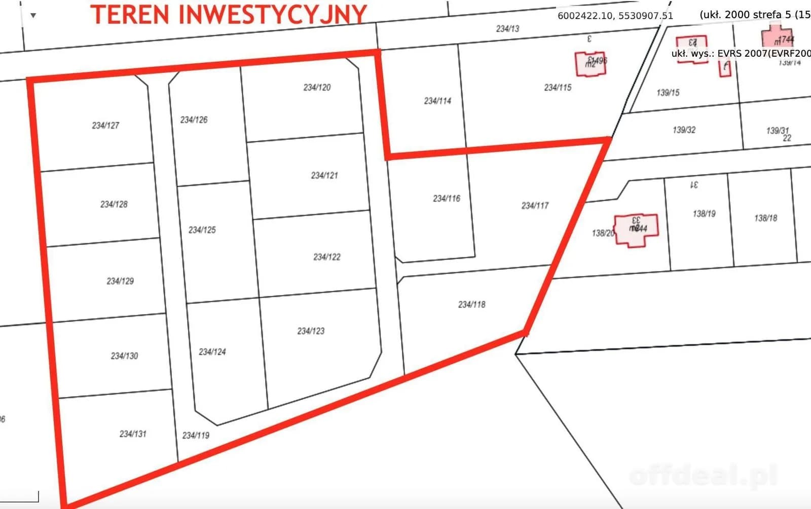 plot for sale in Dźwirzyno | 31,720 m²
