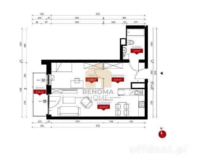 2-Zimmer Wohnung zum Verkauf in Wrocław, Stare Miasto, Szczepin | 52,39 m²