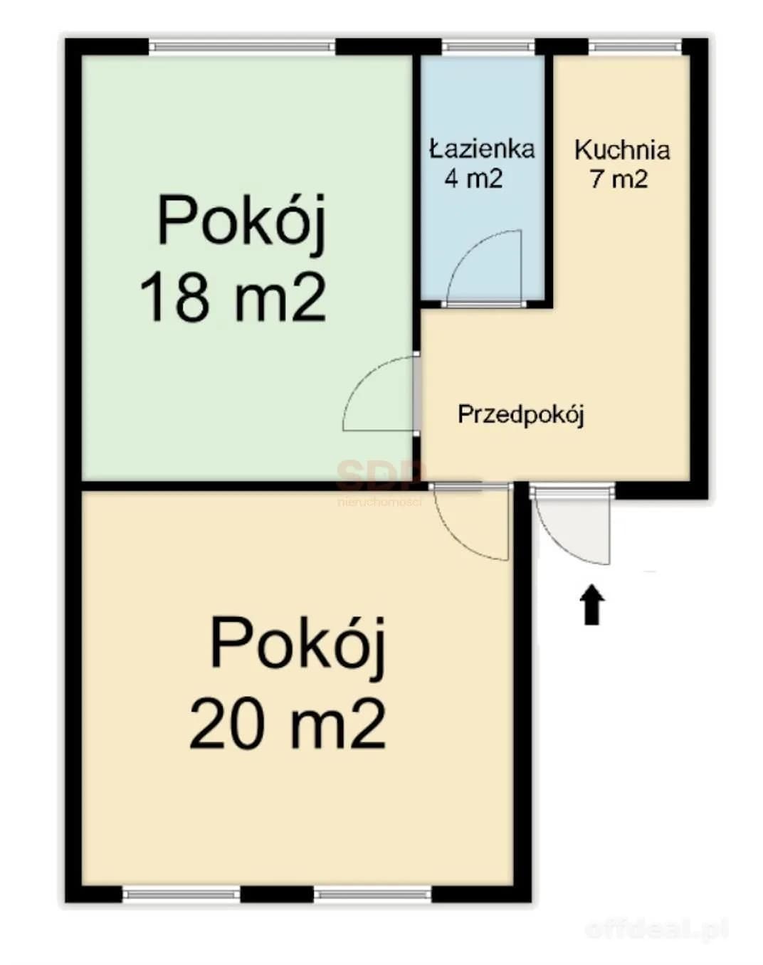 2-Zimmer Wohnung zum Verkauf in Wrocław, Fabryczna, Grabiszynek | 62,15 m²